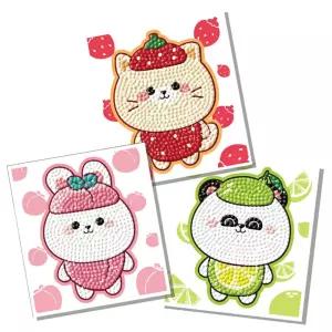 쥬시 프렌즈 (3종) (스티커) 보석십자수 패브릭형보석십자수