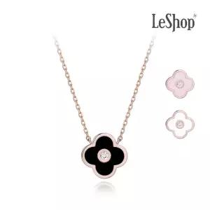 [르샵주얼리] 14K 블라썸 클로버 목걸이(GoldPlated)_LJ6030BRN