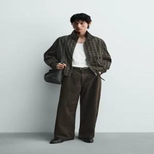 ZARA 자라 라이트 체크 재킷 - 블랙 크림 5070 804 093 3974535