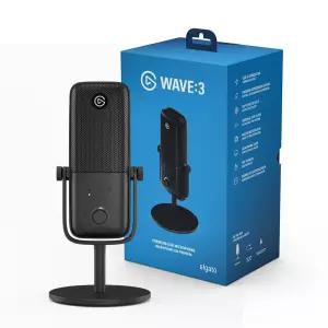 엘가토 WAVE3 MK2 블랙 프리미엄 USB 콘덴서 마이크 스트림덱 연동 실시간 레벨확인