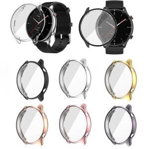 Huami Amazfit GTR 2 / 2e 도금 TPU 소프트 커버, 전체 화면 보호 쉘 케이스