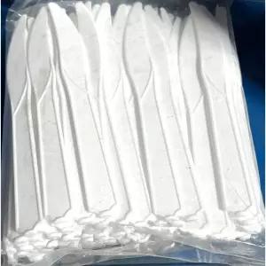일회용 나이프(흰색 100입)X4/어린이/안전칼/플라스틱/빵칼/플라스틱칼/1회용칼/휴대용/나이프/어린이칼