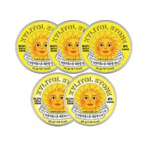 [자일리톨스톤] 자일리톨스톤 레몬 70g x 3개 + 레몬부스터 60g x 2개