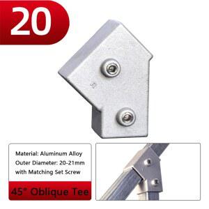각파이프조인트 20X20MM 사각 튜브 30MMX30MM 알루미늄 합금 커넥터 파이프 25X25MM 엘보