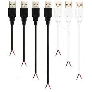 피그테일 USB 케이블 수 암 스트립 전원 12V 교체 커넥터  LED 수리 팬 스피커