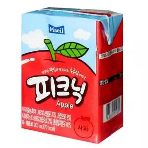 학교 주스 피크닉 음료수 사과 200ml X 24개 사과주스 수앤서23