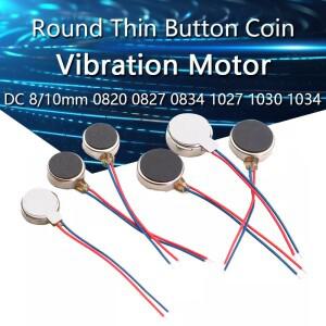 DC 3V 3.7V 8mm/10mm 0820 0834 1030 원형 얇은 진동 모터 버튼 코인 전화 마사지