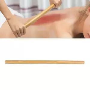 바디 쉐이핑 마사지 스틱 스파 따뜻한 대나무 롤러 어깨 목 뒤쪽 허벅지 용 막대