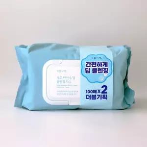 식물나라 제주 탄산수 딥 클렌징 티슈 100매 더블기획