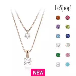 [르샵주얼리] 14K 탄생석 목걸이(GoldPlated)_LJ6084BRN