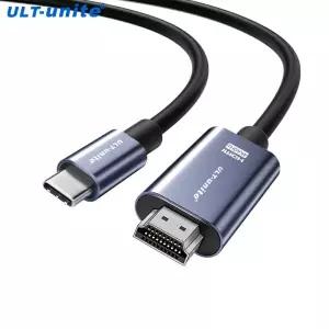 [호환] USB 타입-C to HDMI 케이블 4K C 2K@120Hz 썬더볼트 4/3 호환, 15  에어, , XPS 17용