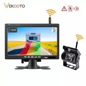 7인치 모니터 BSD 알람 AHD 1080P 무선 후방 카메라 트럭 버스 RV 캠핑카 트레일러 굴삭기 픽업트레일러용