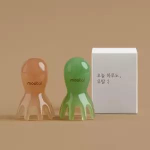 무탈 두피 괄사 마사지 승모근 머리 지압 마사지기 문어 하드핏