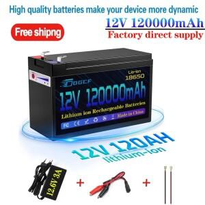12V 배터리 100Ah 18650 리튬 팩 분무기 내장 고전류 BMS 전기 자동차 3A