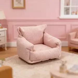 미니 1/12 인형의 집 소파 의자 멀티 컬러 9.4*4.8*5cm 접이식 비치 모델 플라스틱 싱글 가죽