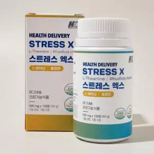 헬스딜리버리 스트레스 엑스 L테아닌 500mg 120정 1개 1개월분