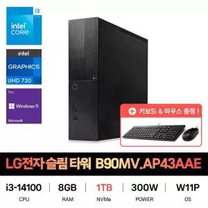SP_LG전자 슬림타워 데스크탑 Z90MV.AP43AAE SSD 1TB교체 재고보유