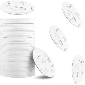 5Pcs NFC 태그 NTAG424 DNA 화이트 블랭크 스티커 원형 카드 접착식 뒷면이 재사용 가능한 프로그래머블