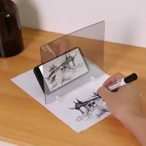 Simlug 휴대용 광학 트레이싱 보드, IP65 드로잉 프로젝터, 성인 예술가 초보 학생을 위한 매직 미러
