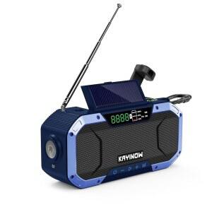 핸드 크랭크 비상 기상 라디오 태양광 발전(AM FM NOAA 포함) 윈드 업 손전등 18500MWH / 5000MAH 충전식 배터리 SOS 알람 휴대용 방수 생존 폭풍 및 정전 시 사용 가능 v22