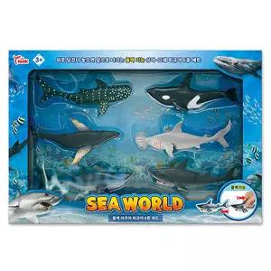 Sea World 풀백 아쿠아 피규어 6종 세트동물모형 동물피규어 동물모형장난감