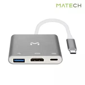 메이텍 C타입 멀티허브 HDMI PD충전 3in1 미러링 맥북C타입USB허브 USB멀티포트 C