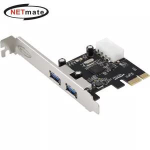 (Netmate) USB3.0 PCIe 2포트 USB 확장카드 브라켓타입시리얼확장카드 2포트시리얼