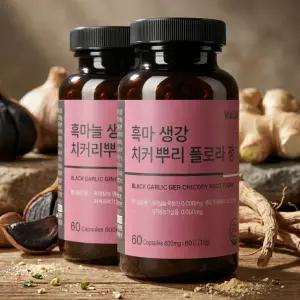 마늘 추출물 플로라 정 국내산 흑마늘 생강 치커리뿌리 120정