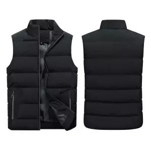[골드스마일]겨울 하이넥커버 패딩조끼 남녀공용 데일리 방한조끼 여성겨울조끼