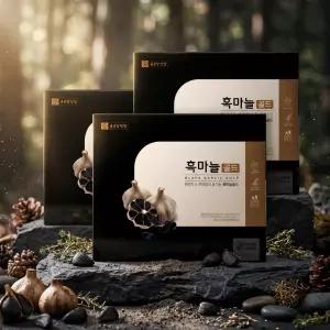 국산 흑마늘 엑기스 농축액 흙마늘즙 발효 흑마늘 진액 90포