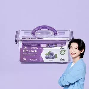 에코센스 히트락 올트라이탄 밀폐용기 대형 핸들형 직사각 3000ml  1개