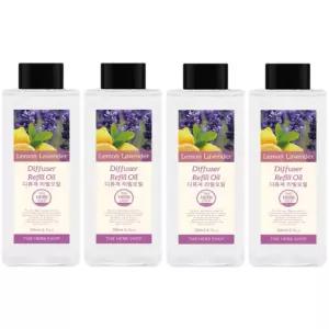 더허브샵 레몬라벤더 디퓨저 리필 차 방향제 200ml X4