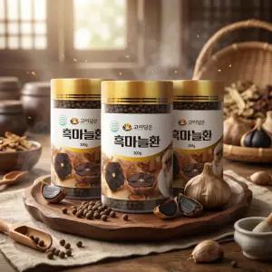 국산 야관문 비수리 흑마늘환 진피 사철쑥 환 300g, 3통