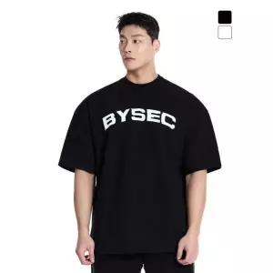 매장정품 BYSEC 퍼펙트 특양면 빅로고 오버핏 반팔 티셔츠_2Color