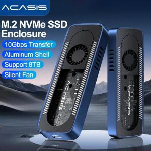 ACASIS M.2 NVMe SSD 인클로저 10Gbps 케이스 내장 냉각 팬 USB 3.1 외부 2230 지원합니다.