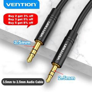 Vention 2.5mm ~ 오디오 케이블 Aux 어댑터 잭  용 남성 스피커 스마트 커넥터 코드