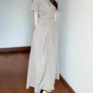 반팔 롱 원피스 여름원피스 스트랩원피스 반팔원피스 매듭원피스 롱원피스