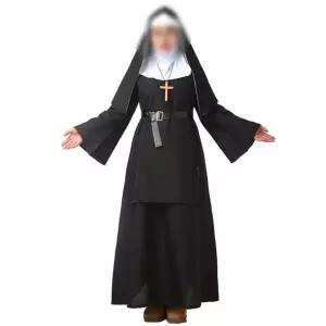 하얀 흰 수녀복 마리아 종교의상 사제복 천주교 공연복