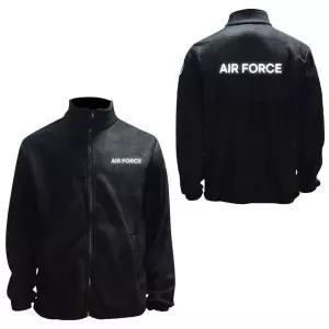 [하프클럽/]블랙 겨울집업 기모 반사 후리스 집업 AIR FORCE