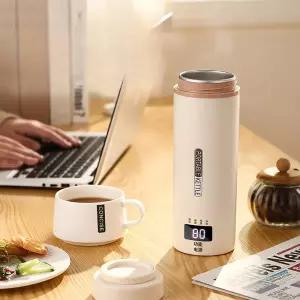 충전식 전기포트 온도 USB 가열텀블러 보온병 휴대용 차량용