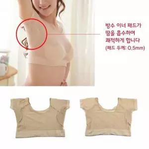 여성 겨드랑이땀 흡수 기능성 탱크탑 브라탑 티셔츠