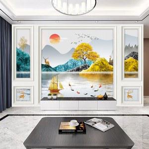 시트지 산수화 A스타일 대형 180X120 벽화 포인트 데코 인테리어 전통적인