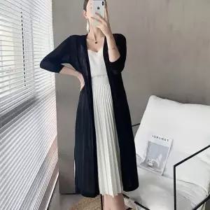 [하프클럽/]여자 간절기 데일리 시스루 루즈핏 로브 롱가디건