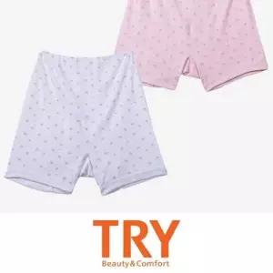 트라이 사랑스러운 패턴 순면 소재 여성 속바지겸 롱 (WD68F70)