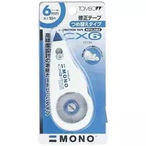 고품질 톰보 MONO수정테이프 6mm 10M CX-6 (W256850)
