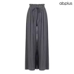 [ab.plus] 플리츠 밴딩 와이드 팬츠 (LSA3MP31A)