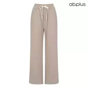 [ab.plus] 밴딩 리본끈 디테일 포켓 와이드 팬츠 (LSZ3MP31A)