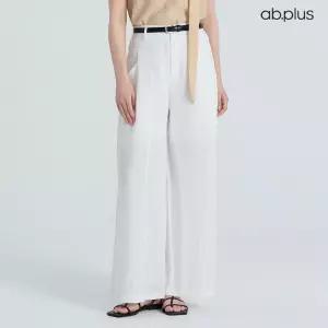 [ab.plus] 벨트 세트 뒷밴딩 와이드 팬츠 (LSA2MP51A)
