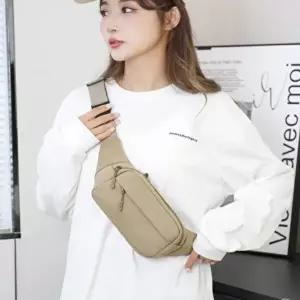 [엄지척]남녀 베이직 힙색 가벼운 미니 바디백 커플 슬링백