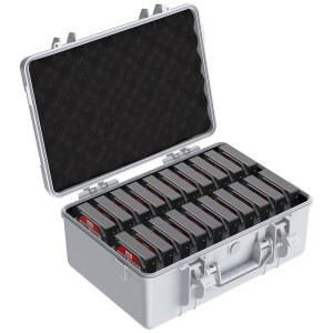 ORICO 하드 드라이브 케이스 3.5인치 20-BAY HDD/SSD 멀티 프로텍션 보관 여행 가방 폼 충격 방지 정전기 방습 휴대용 박스-PSC L20 h6I